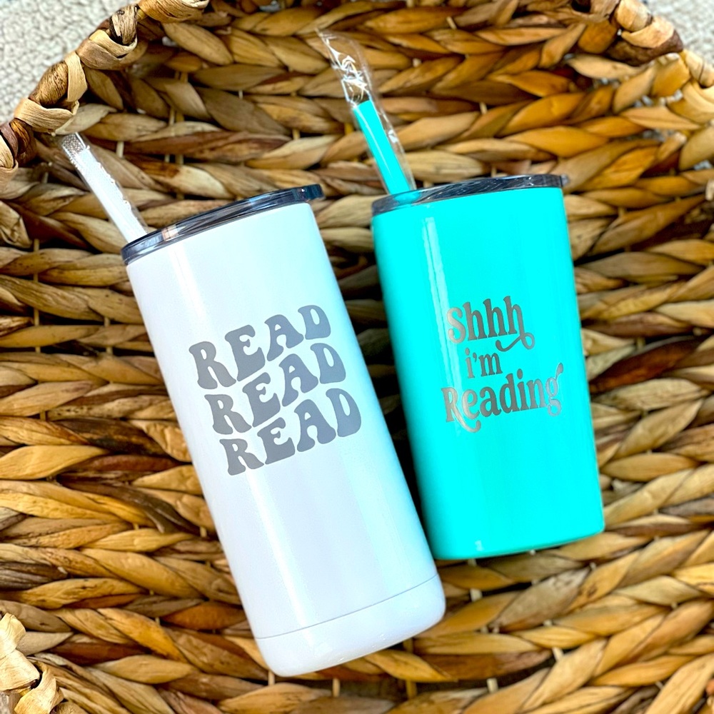 Engraved Reading Tumbler Lot